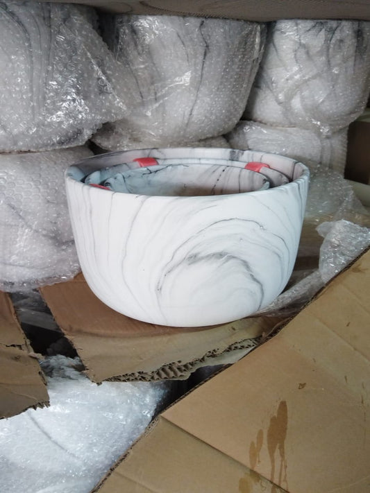 Concrete  White Pot